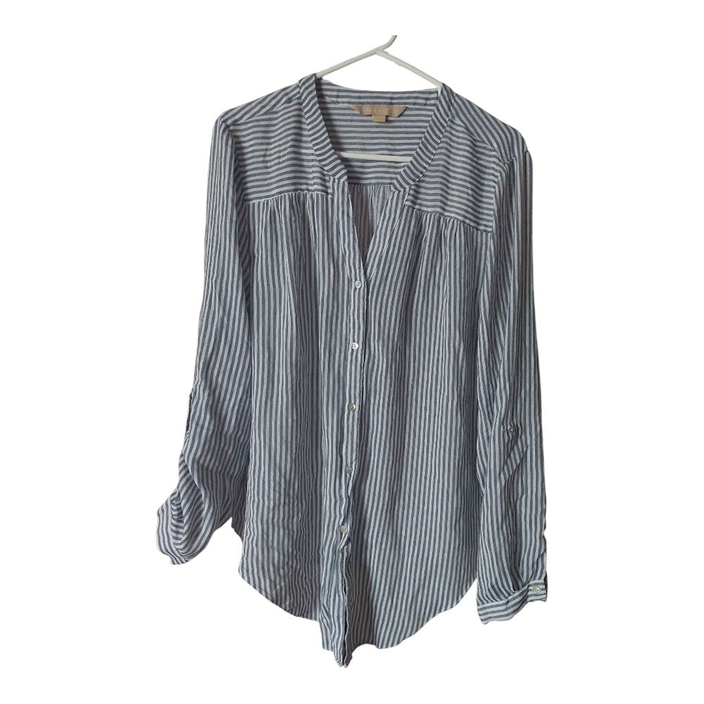 Striped Blue Blouse